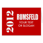 DONALD RUMSFELD 2012 cards