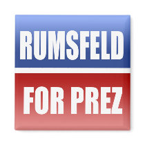 DONALD RUMSFELD 2012 FRIDGE MAGNET