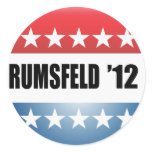 DONALD RUMSFELD ROUND STICKER