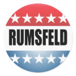 DONALD RUMSFELD ROUND STICKERS