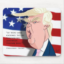Donald Trump Cartoon Mousepad