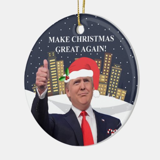 Donald Trump Christmas Tree Ornament Zazzle