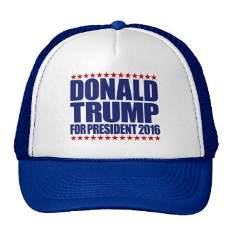 Donald Trump for President 2016 Blue and White Hat