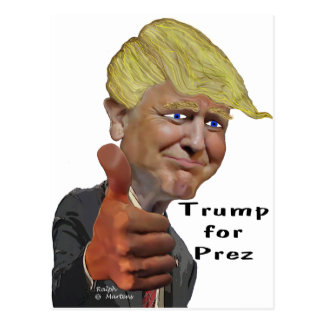 Funny Donald Trump Cartoon Postcards | Zazzle