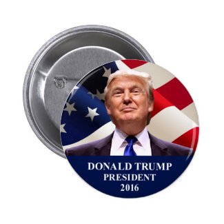 Donald Trump President 2016 Button Pin 2"