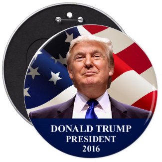 Donald Trump President 2016 Jumbo Button Pin