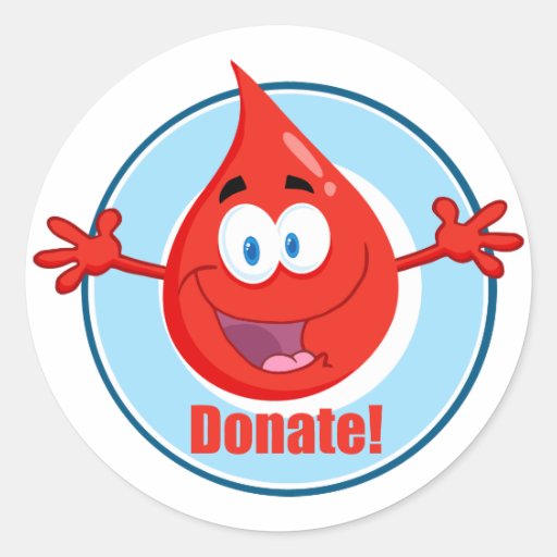 Donate Blood Sticker