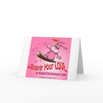 Donate Your Love with Valentine Bunnie cards by cartoosh Donate Your Love with Valentine Bunnie cards