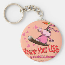 Donate Your Love with Valentine Bunnie Keychains