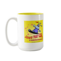 Donate Your Love with Valentine Bunny mugs