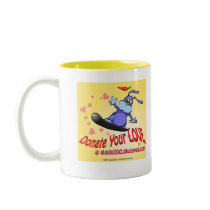 Donate Your Love with Valentine Bunny mugs