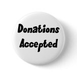 Donations Accepted Button
