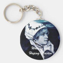 Doncella del vintage llavero personalizado