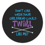 Doncha Wish Round Sticker