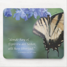 Donde hay el Espiritu, alli hay Libertad Mouse Pad
