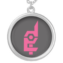 Done In Extreme Heart necklace Pink/Black