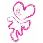 Done In Extreme Heart T-Shirt (pink heart/black T)