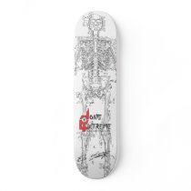 Done In Extreme Melting Skeleton Skateboard