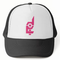 Done In Extreme Pink Logo / Black Trucker Hat