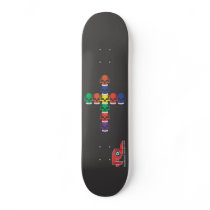 Done In Extreme Skull Cross Skateboard