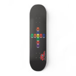Done In Extreme Skull Cross Skateboard