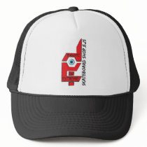 Done In Extreme Symbol Trucker Hat (black)