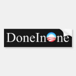 Done In One Bumpersticker Bumper Sticker