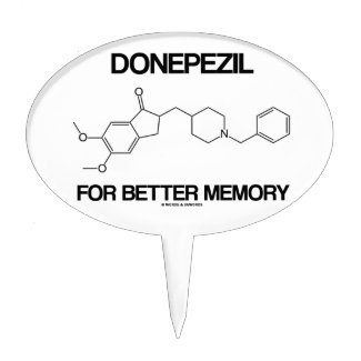 Donepezil For Better Memory (Chemical Molecule) Cake Toppers