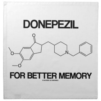 Donepezil For Better Memory (Chemical Molecule) Printed Napkin