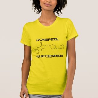 Donepezil For Better Memory (Chemical Molecule) Tee Shirt