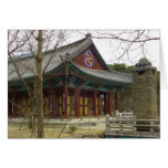 Donghwasa Buddhist  Temple Daegu, South Korea Greeting Cards