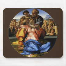 Doni Tondo or Doni Madonna by Michelangelo Mousepads