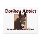  - Donkey Addict: I Can Quit Whenever I Want. This great donkey addict t-shirt design is featured on tee shirts for the entire family.: Sizes 