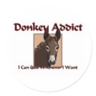  - Donkey Addict: I Can Quit Whenever I Want. This great donkey addict t-shirt design is featured on tee shirts for the entire family.: Sizes 