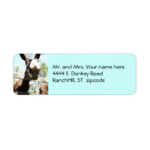 Donkey address label