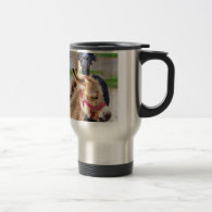 Donkey and lama coffee mug