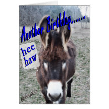 Donkey Birthday-customize it Card