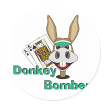 Donkey Bomber stickers by pokerchaos Donkey Bomber stickers