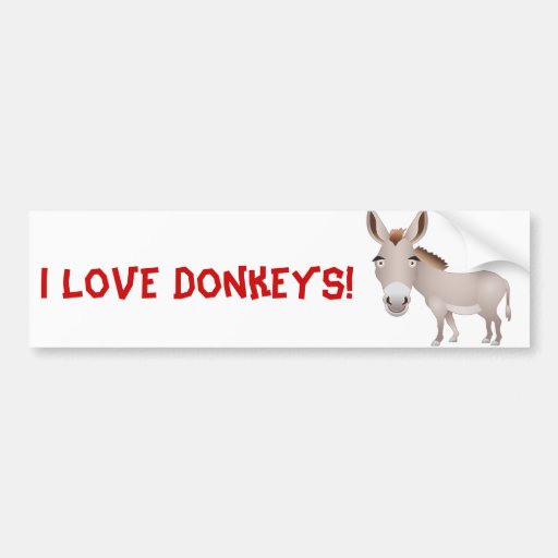 Donkey Bumper Sticker Zazzle