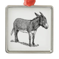 Donkey Christmas Tree Ornaments