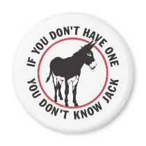 Donkey Dont Know Jack Fridge Magnets