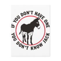 Donkey Dont Know Jack Postcards