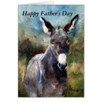 Donkey Father's Day Card