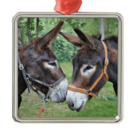 Donkey friends ornaments