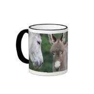 Donkey heads mug