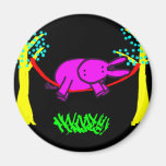 donkey in hammock fridge magnet