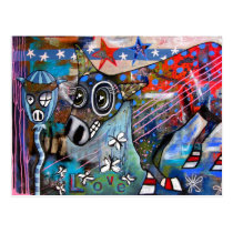Donkey Love Postcard postcards