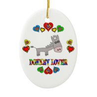 Donkey Lover Christmas Tree Ornaments