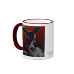 Donkey on Dark Red - Horse & Animal Rescue Mugs