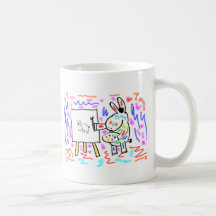 donkey painting mug